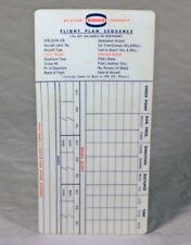 Vintage 1970s Sohio Aviation Products - Flight Plan Sequence Card picture