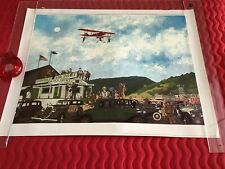 The BLACK CATS OVER BURDETT AIRPORT, LA  CHARLES WYSOCKI 1969 Aircraft Print  picture
