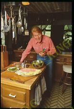 1985 Chuck Connors Portrait in Kitchen 35MM Original Slide +FREE SCAN CC09 picture