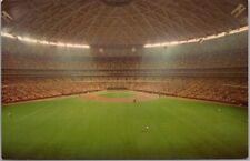 HOUSTON Texas Postcard - ASTRODOME Interior View / Astros Baseball - Unused 1967 picture