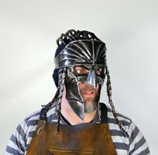 Blackened 18 Gauge Steel Medieval Pirate Fantasy Movie Role Play Armor Helmet picture