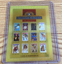 1995 Playboy Chromium Refractor Checklist Card Celebrities #200 NM picture