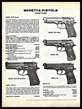 1994 BERETTA Model 92F   92D,  92FS & 96 Large Frame Pistol Vintage PRINT AD picture