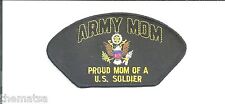 PROUD ARMY MOM OF A U.S. SOLDIER EMBROIDERED PATCH picture