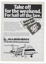 Allegheny Airlines Big Airline With The Hometown Touch 1978 Old Vintage Print Ad picture