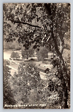 RPPC Birds Eye Aerial View Roaring River State Park Real Photo Missouri P767 picture