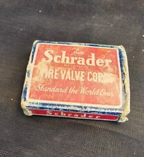 Vintage Schrader Tire Valve Cores In Original Box  c.1920 10 Pcs. picture