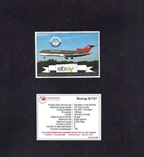 NORTHWEST AIRLINES BOEING 727-200 PILOT CARD COLLECTOR CARD 6/92 picture