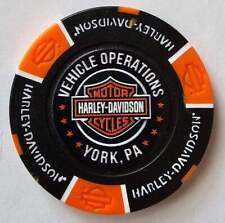 HARLEY DAVIDSON VEHICLE OPERATIONS York PA 115th Anniv Poker Chip Version 1 picture