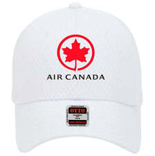 Air Canada Leaf Logo Adjustable White Red Black Mesh Golf Baseball Cap Hat New picture