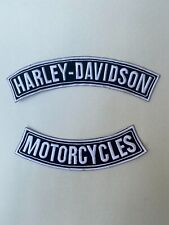 H & D Motorcycle Embroidery Patch Top H - D Bottom MOTORCYCLE picture