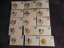 LA.Olympic 1984,China,15 of 16 ,PRE-STAMPED Post Card Set-CHINA GOLD MEDALS picture