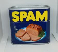 Vintage Hong Kong Spam Meat Lidded Paper Label Plastic Container RARE picture
