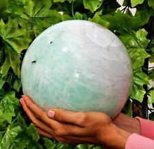 Huge 205MM White Moonstone With Multi Minerals Stones Crystal Healing Sphere Orb picture