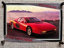 Vintage Ferrari Testarossa 1980's Poster 1987 23