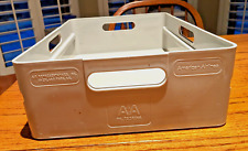 American Airlines Atlas Galley Cart Trolley Drink Beverage Bin/Tray, Gray, USED picture