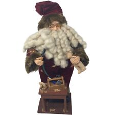 Vintage tb toy trading co limited santa figurine with tool box santas workshop picture