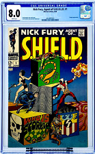 NICK FURY AGENT of SHIELD #1 CGC 8.0 WHITE PAGES 1968 Steranko JUST GRADED picture