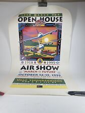 MARCH AIR FORCE BASE OPEN HOUSE AIR SHOW POSTER 10-14-15-1995 Riverside Calif picture