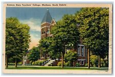1957 Eastern State Teachers College Exterior Field Madison South Dakota Postcard picture