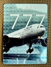 NEW Delta Air Lines Pilot Trading Card Boeing 777-200LR picture