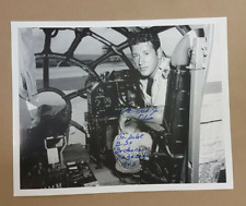 Lt Fred Olivi Autograph Photo 8x10 Signed MILITARY WW2 soldier picture