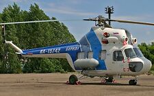 Barkol Mil Mi-2 Hoplite Helicopter Desktop Mahogany Kiln Dry Wood Model Regular picture