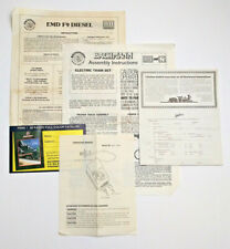 Bachmann EMD F9 Diesel Instructions Assembly Warranty Card Operation Manual 6607 picture