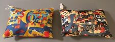 TURKISH AIRLINES Colorful Canvas Travel Bag Amenity Kits (2) picture