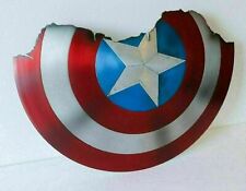 Medieval Broken Shield of Captain America Metal Prop Avengers Shield  picture