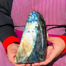 3.58LB Large Natural Gorgeous Labradorite Crystal Quartz Mineral Specimen heals picture
