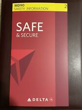 11/2015 DELTA AIRLINES SAFETY CARD MD90 picture