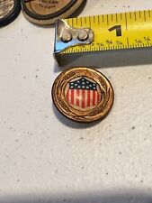 RARE early 1900’s  US FLAG  Shield Flag WHITEHEAD & HOAG PIN 13 COLONIES PIN picture