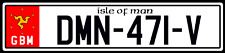 Custom Isle Of Man GBM UK REFLECTIVE License Plate Tag Reproduction, Many Types picture