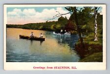 Staunton IL-Illinois, General Greetings, Vintage Postcard picture