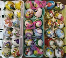 big lot Easter egg ornaments shrink art 70s art snoopy kitsch flowers decor picture